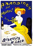 Amandines de Provence. Almond Biscuits Advertising Poster
