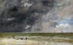 Beach at Trouville Eugene Boudin