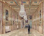 View of the Picture Gallery at the Chateau d'Eu