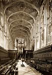 King's College Chapel, Choirstalls (Interior), Cambridge. Photog