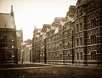 Keble College, Pusey Quad, Oxford old victorian photo