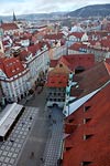 Kafka and Prague roofs