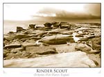 Kinder Scout, rock and landscape