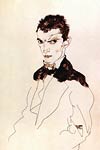 Self-portrait Egon Schiele