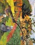 Landscape with two breton women Paul Gauguin