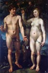 Adam and Eve Hendrik Goltzius