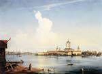 Smolny as seen from bolshaya okhta 1852