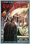 Quo Vadis Poster Nero sings whilst Rome burns
