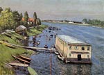 Boathouse in Argenteuil Gustave Caillebotte