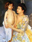 Jules Being Dried by His Mother Mary Cassatt