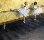 Dancers Practicing at the Bar Edgar Degas
