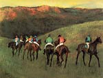 Racehorses in a Landscape Edgar Degas