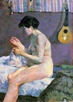 Study of a Nude, Suzanne Sewing Paul Gauguin