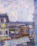 View of Paris from Vincent s Room in the Rue Lepic Vincent Van G