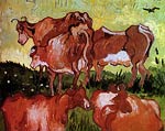 Cows after Jordaens 1890 Vincent Van Gogh