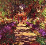 Path in Monets garden in Giverny Claude Monet