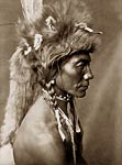 Yellow Kidney, Piegan native american indian man in headdress