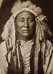 Sings in the Mountains North American Indian in headdress