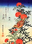 Bird and Chrysanthemen Katsushika Hokusai