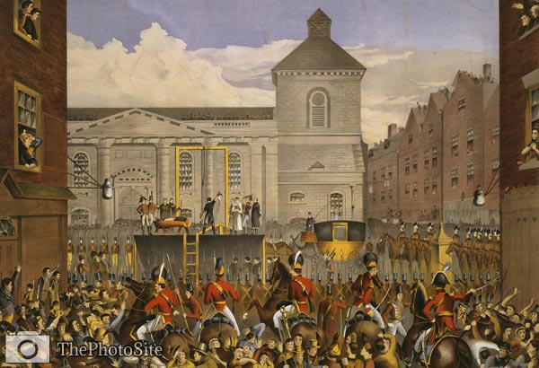 Execution of Robert Emmet in Thomas Street Dublin 1803 - Click Image to Close