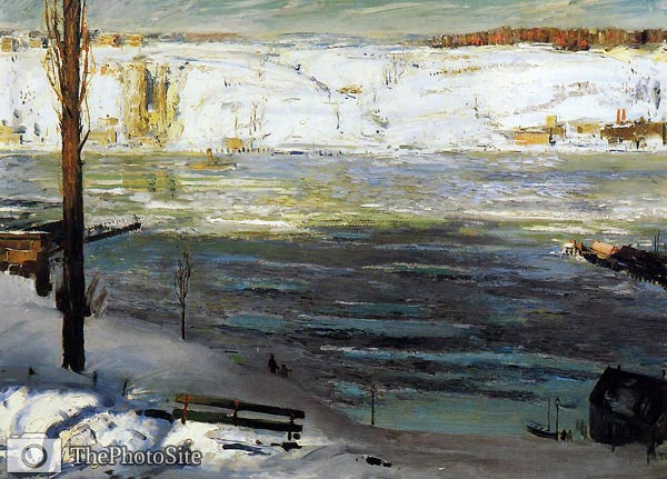 Floating Ice by George Bellows - Click Image to Close