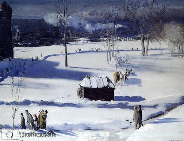 Blue Snow, the Battery by George Bellows - Click Image to Close