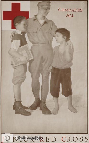 Junior Red Cross Comrades all - World War One Poster - Click Image to Close