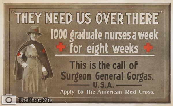Call of Surgeon General Gorgas, American World War I Poster - Click Image to Close