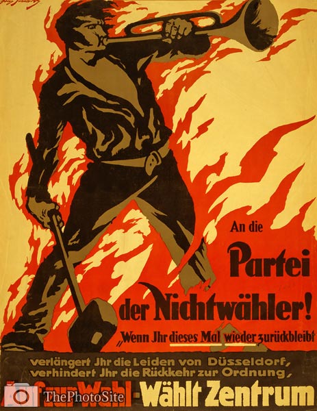 An die Partei der Nichtw?hler! German WWI Poster - Click Image to Close