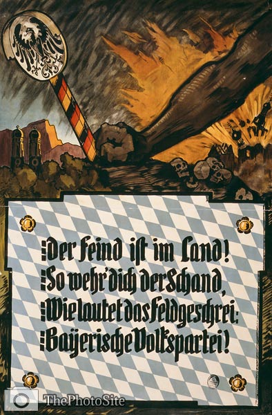 Resist communism - Bavaria - German World War I Poster - Click Image to Close