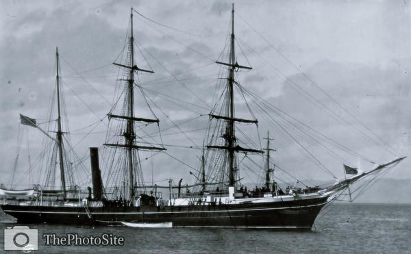19th Century American ship - U.S.S. Thetis - Click Image to Close
