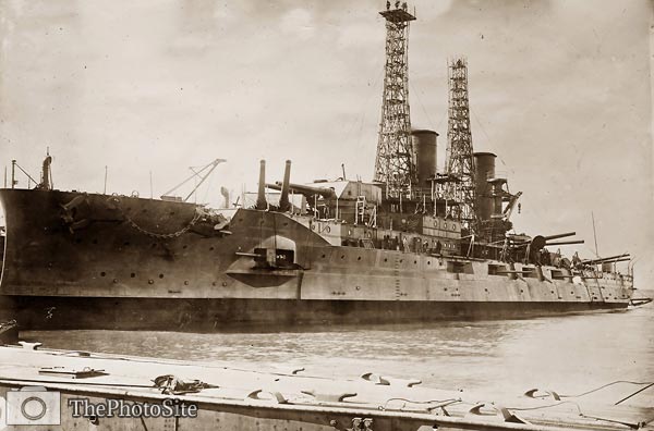 Delaware U.S.N. battleship US Navy 1909 - Click Image to Close