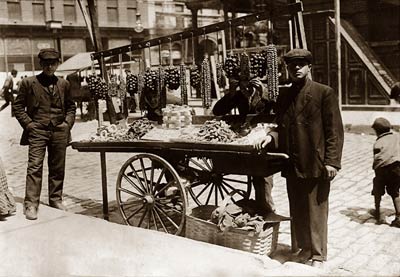 Italian street vendor in New York City