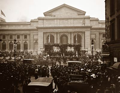 New York public Library naval parade 1910's