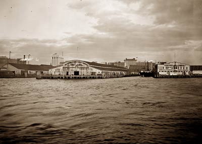 Norfolk, Virginia Bay Line wharf, Old Bay Line, 1910's