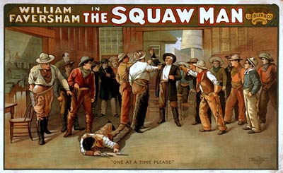 William Faversham in The squaw man Poster 1905