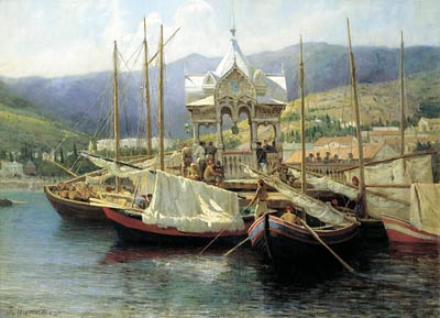 Pier at Yalta Grigori Grigorievich Miasoyedov