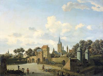 The church of St. Severin in Cologne in a fictive setting