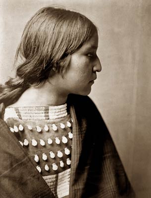 Arikara girl Native American Indian girl portrait