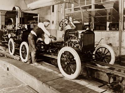 Ford Motor Company, automobile assembly line 1923