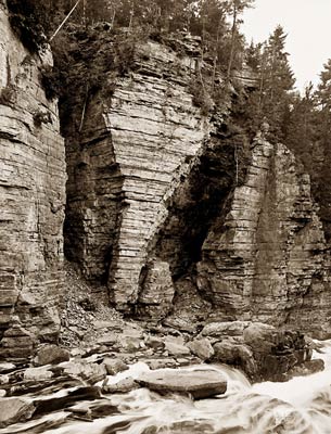 Elephant's Head rock formation, Ausable Chasm, NY 1905