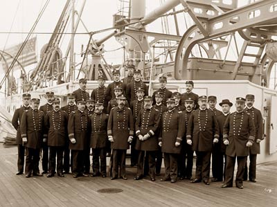 USS Maine 1896 United States Navy Military Officers