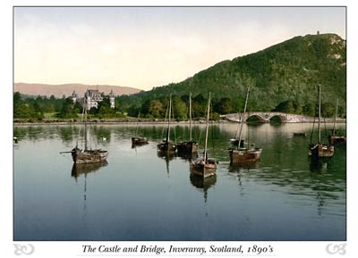 Inveraray Castle and Bridge, Scotland