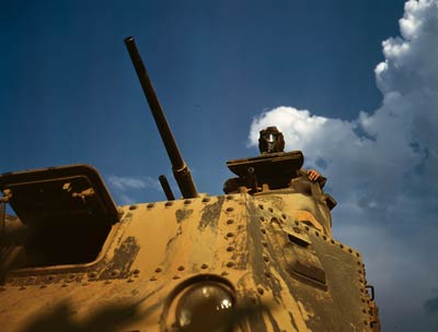 Tank sky and clouds, Fort Knox June 1942