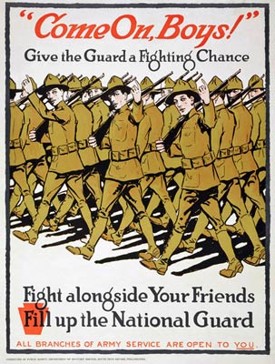 Fill up the National Guard World War I Poster
