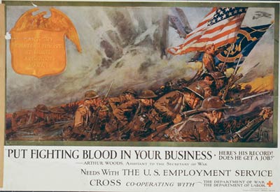 Put fighting blood in your business World War I Poster