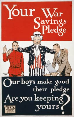 Your war savings - World War I Poster