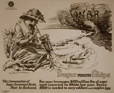 Sugar means shipsn World War I Poster