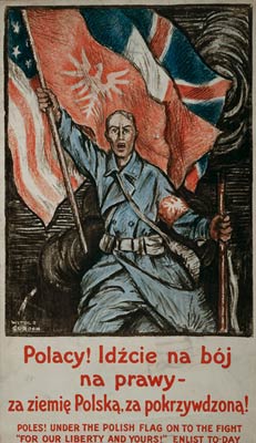 Poles! Under the Polish flag, on to the fight WWI Poster