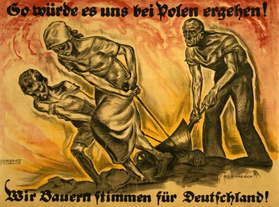 So wurde es uns bei Polen erehen! German wwi Poster